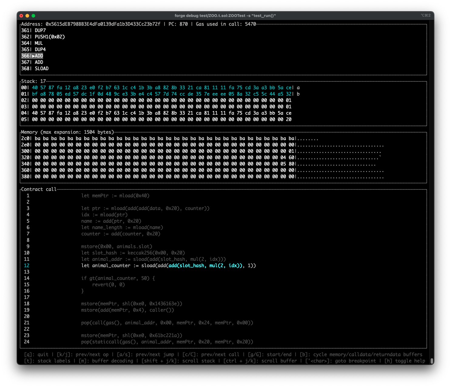 debugger
